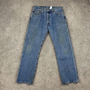 Vintage Levis 501 Jeans Mens 32x30 Blue Straight Leg Button Fly Denim Classic